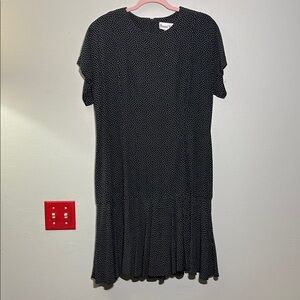 Vintage Ronnie Nicole short sleeve pleated dress 12